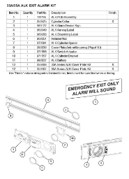 33A/35A ALK EXIT ALARM KIT